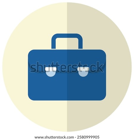 briefcase flat icon minimalist business office symbol for design