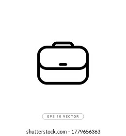 Briefcase Flat Icon Vector illustration - EPS 10 Vector