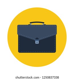 briefcase  flat icon. You can be used briefcase  icon for several purposes like: websites, UI, UX, print templates, promotional materials, info-graphics, web and mobile phone apps.