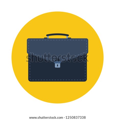 briefcase  flat icon. You can be used briefcase  icon for several purposes like: websites, UI, UX, print templates, promotional materials, info-graphics, web and mobile phone apps.