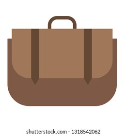 briefcase flat illustration. lifestyle and business office related icons.