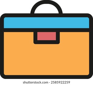 A briefcase is a flat, rectangular, portable case designed to carry documents, laptops, and other professional items. Typically made of leather or synthetic materials, it is used by business professio