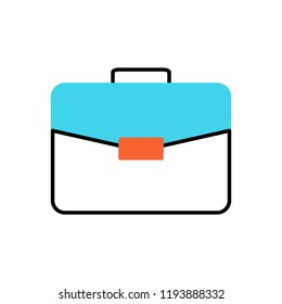 Briefcase Flat Related Vector Icon