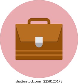 Briefcase Flat Vector Icon Design