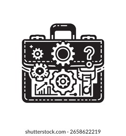 A Briefcase with Gear Icon