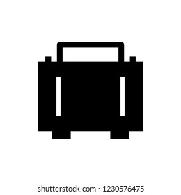 Briefcase Glyph Black Icon