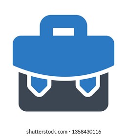 briefcase glyph double color