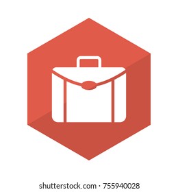  briefcase glyph flat