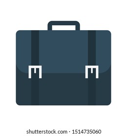briefcase glyph flat vector icon