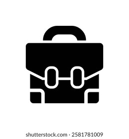 Briefcase Glyph Icon. Briefcase Icon