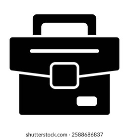 Briefcase Glyph Icon Design For Personal And Commercial Use