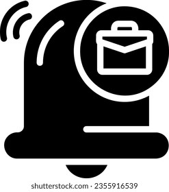 vector de ilustración de icono de glifo de maletín