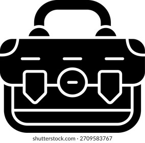 Design de ícone de estilo de glifos de porta-arquivos