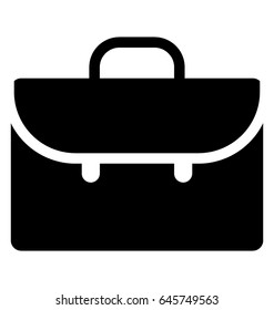Briefcase Glyph Vector Icon