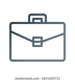 Briefcase Gradient Icon. Suitable for use in Software and Device Icon Design. Vector Illustration.
