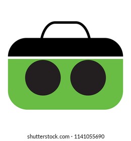 Briefcase - Green suitcase vector icon
