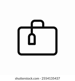 briefcase handbag icon sign vector