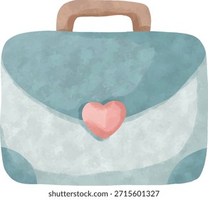 Porta-arquivos com ilustração de coração para homens carinhosos