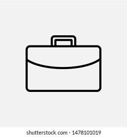 Briefcase Icon. Bag, Documents. Portfolio Symbol. Applied for Design, Presentation, Website or Apps Elements - Vector. 