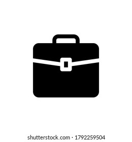 Briefcase icon. Bag symbol vector on white background.