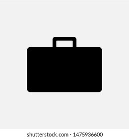 Briefcase Icon. Bag Vector, Sign and Symbol for Design, Presentation, Website or Apps Elements.
