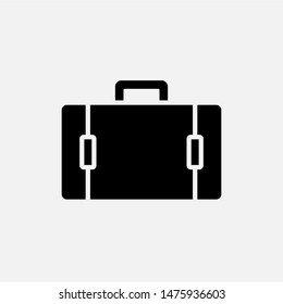 Briefcase Icon. Bag Vector, Sign and Symbol for Design, Presentation, Website or Apps Elements.