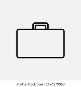 Briefcase Icon. Bag Vector, Sign and Symbol for Design, Presentation, Website or Apps Elements.