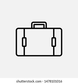 
Briefcase Icon. Bag Vector, Sign and Symbol for Design, Presentation, Website or Apps Elements.