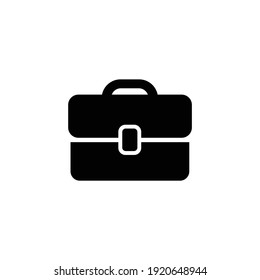 
Briefcase icon black on white background