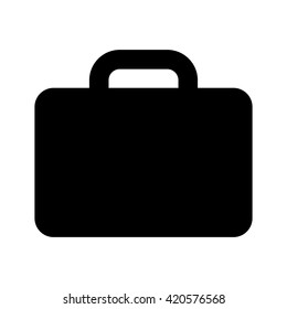 briefcase icon black on white background
