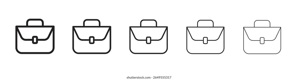 Ícone de porta-arquivos - sinal de vetor em preto-e-branco