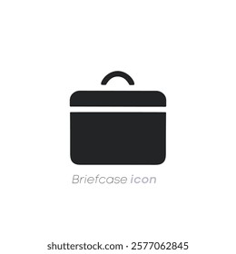 briefcase icon. business bag. suitcase vector

