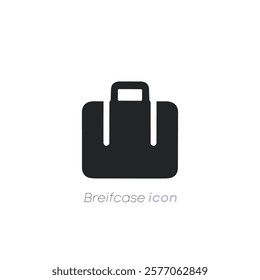 briefcase icon. business bag. suitcase vector

