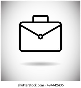 Vektorgrafik eines Briefkasten-Business-Case-Flach-Designs
