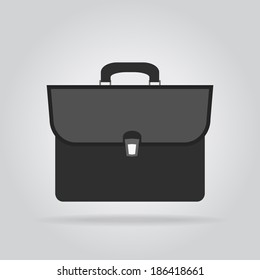 Briefcase icon. Business concept for office workers. Time to come to work