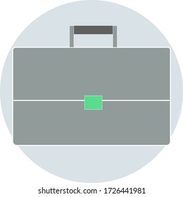 Briefcase icon.  Business design icon.  Color icon. Vector.