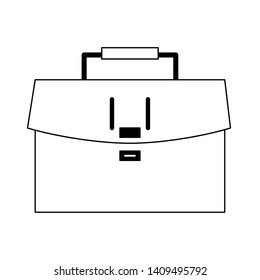 briefcase icon cartoon isolated vector illustration graphic design