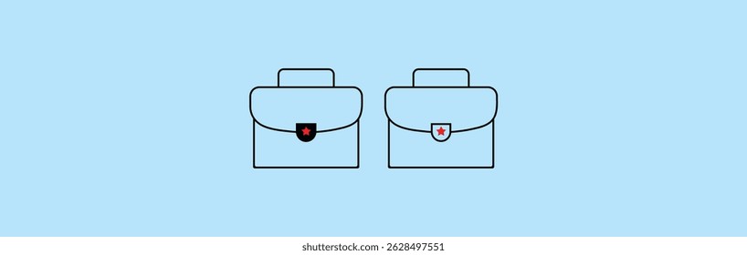 Briefcase icon with checkmark symbol
