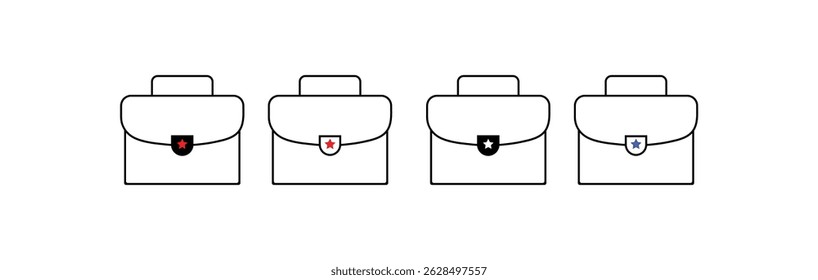Briefcase icon with checkmark symbol