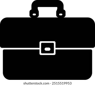 Briefcase icon clipart vector design. Minimalistic and elegant solid bag icon, Business icon, and Suitcase icon.