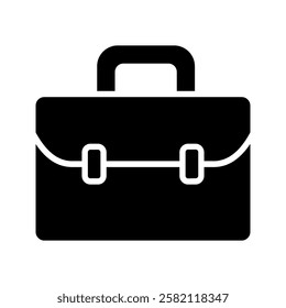Briefcase icon color editable on white background