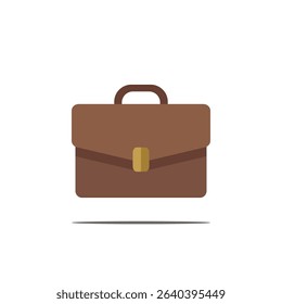 Briefcase icon. Colored vector illustration.