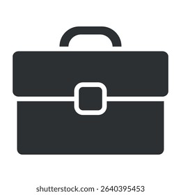 Briefcase icon. Colored vector illustration.