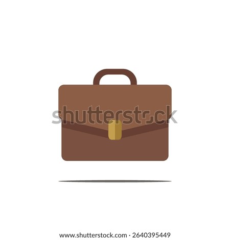 Briefcase icon. Colored vector illustration.