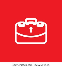 Briefcase icon, common graphic resources, vector illustration.