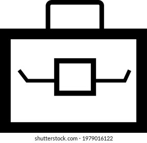 briefcase icon design, file suitcase logo, work symbol, company