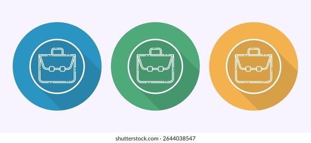 Ilustração de design de ícone de porta-arquivos, Saco sinal de ícone para aplicativos e sites na sombra