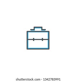 Briefcase icon design. Stationery icon vector illustration