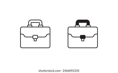 briefcase icon design with white background stock illustration