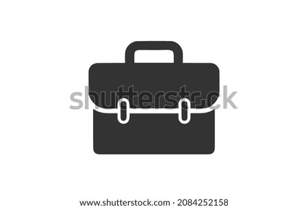 Briefcase icon. Diplomat handbag symbol. Business case sign.